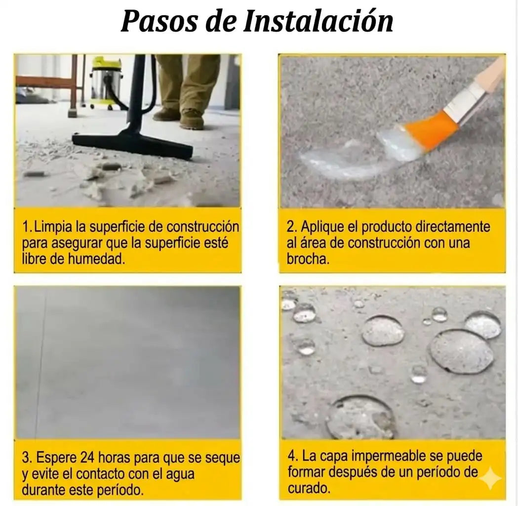 Sellador Invisible Pro + Brocha de Regalo (500g): ¡Dile adiós a las goteras! 🌧️🚫