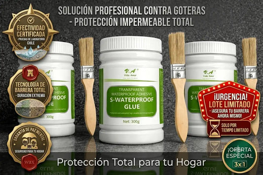 🚨 Sellador Impermeable Antigoteras con Brocha 300g | Repara Filtraciones al Instante